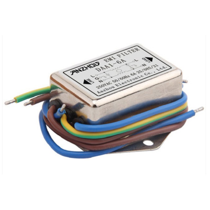 🚛FREESHIP BỘ LỌC NHIỄU ĐIỆN 1 PHA AN CHÂU EMI FILTER NOISE FILTER 250V 50/60HZ 3A 6A 10A