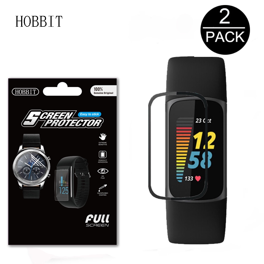 YIFILM Set 2 Phim 3D Dán Bảo Vệ Màn Hình Đồng Hồ Fitbit Charge 5 Charge5 PMMA Kính