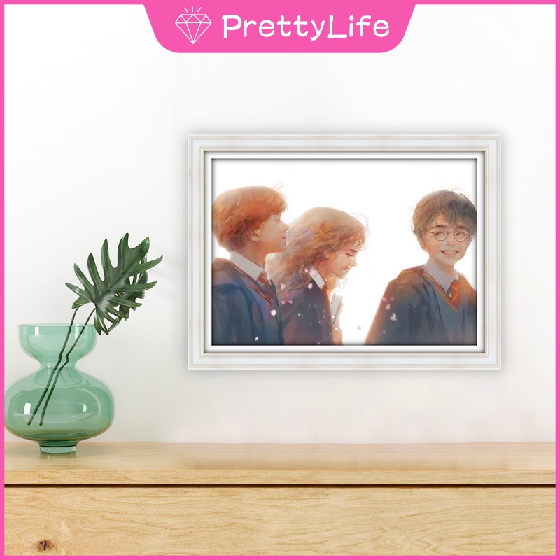 Tranh đính đá 5D tự làm hình Harry Potter 30x40cm/40x50cm trang trí nhà cửa