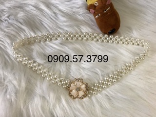 Thắt lưng bản 2cm hạt trai xinh