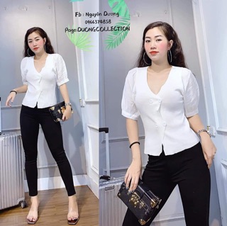 Áo len tay bồng