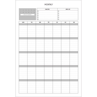 Tập B5 lên kế hoạch hằng tháng Monthly Plan