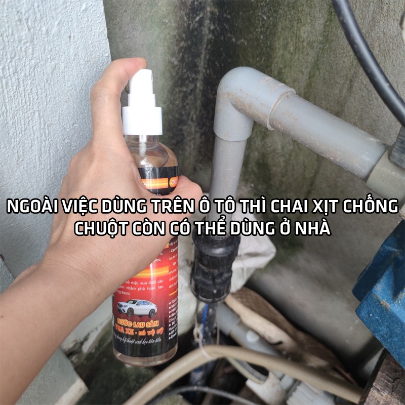 Chai Xịt Chống Chuột Ô Tô Bảo Vệ Động Cơ Và Dây Điện An Toàn Hiệu Quả Dung Tích 240ML
