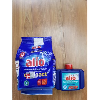 Combo bột rửa bát alio 1.5kg + dung dịch vệ sinh máy rửa bát alio 250ml cho máy rửa bát