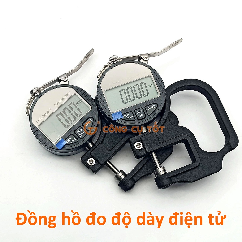 Thước đo độ dày điện tử hiện số 0-12.7mm độ chia 0.01 và 0.001