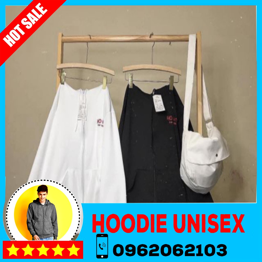 (HOOIDE) Áo Hoodie dây kéo. Áo khoác Hooide Nam Nữ Nỉ Ngoại (Đủ Size M,L,XL)