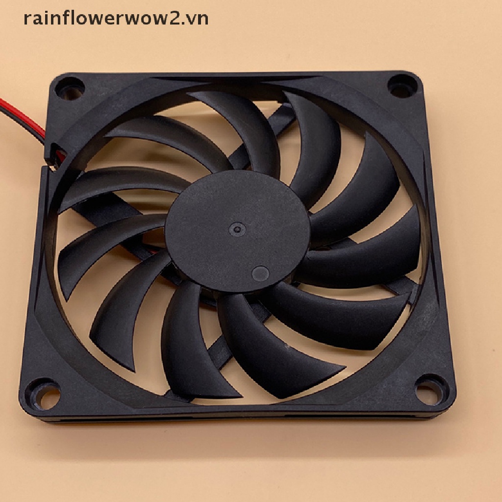 Quạt Tản Nhiệt Không Chổi Than 8010 5V 12V 24V 2 Pin 80x80x10mm Chuyên Dụng