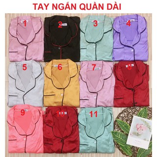 LOAI 1 - ✪ [LỤA TRƠN DÀI] BỘ LỤA TRƠN TAY NGẮN QUẦN DÀI ✪