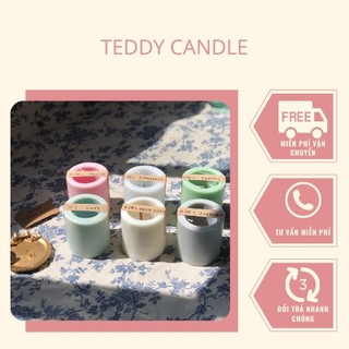 Nến thơm xoay vòng 2 trong 1 cao cấp không khói Teddy Candle