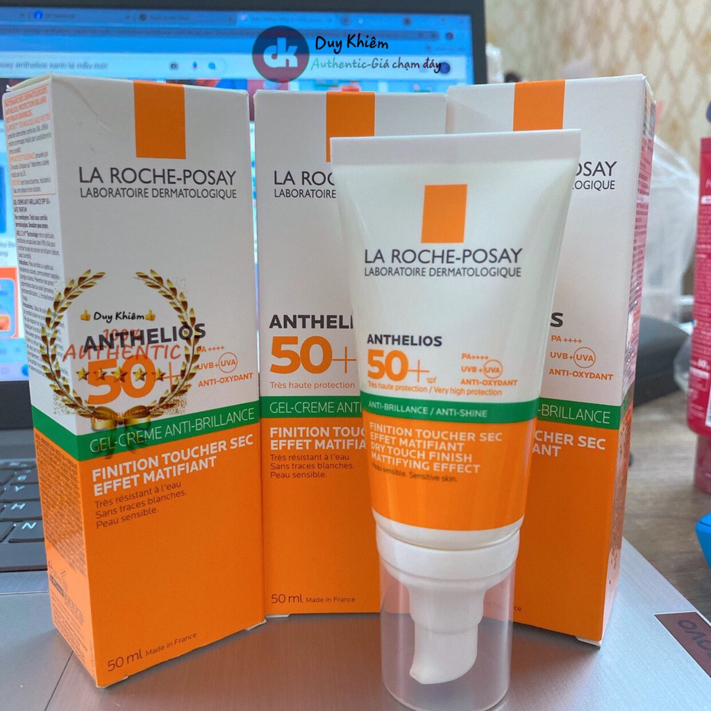 Kem Chống Nắng La Roche-Posay Anthelios Anti-shine Gel-cream Dry Touch Finish Mattifying Effect SPF 50+ 50ml | BigBuy360 - bigbuy360.vn