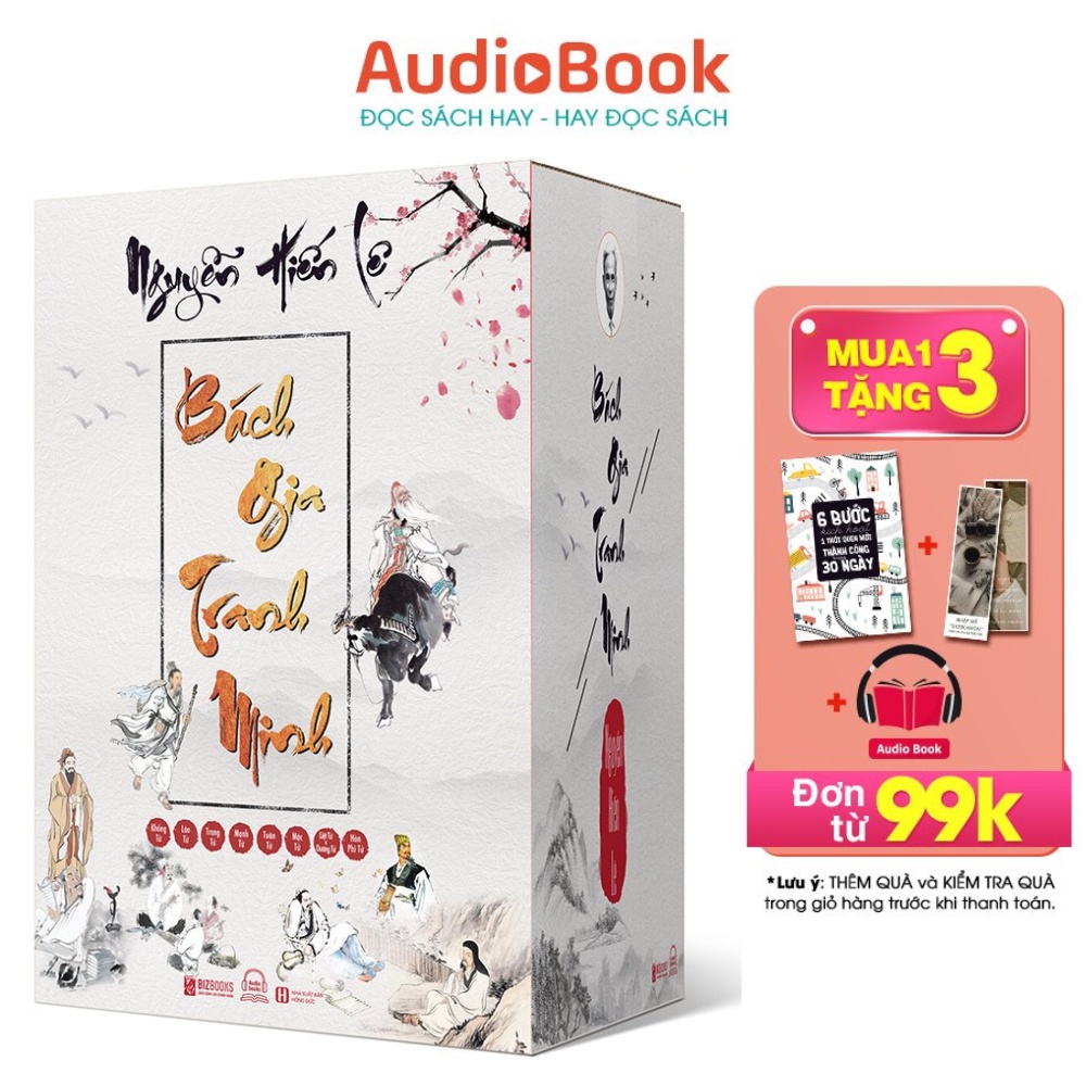 BIZBOOKS - Combo Sách Bách Gia Tranh Minh trọn bộ 8 cuốn (tặng kèm boxset)