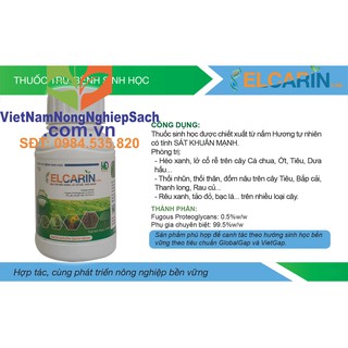 Chai 240ml - elcarin hồng đức