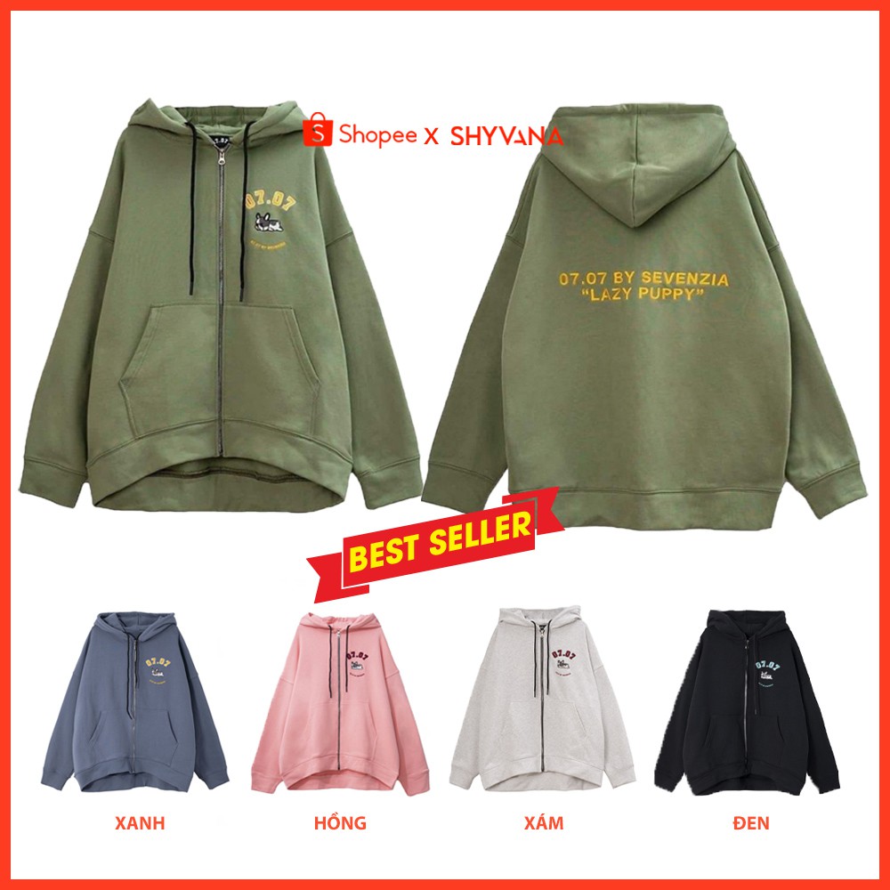 ÁO HOODIE - ÁO HOODIE ZIP LAZY PUPPY { Ảnh thật } | BigBuy360 - bigbuy360.vn