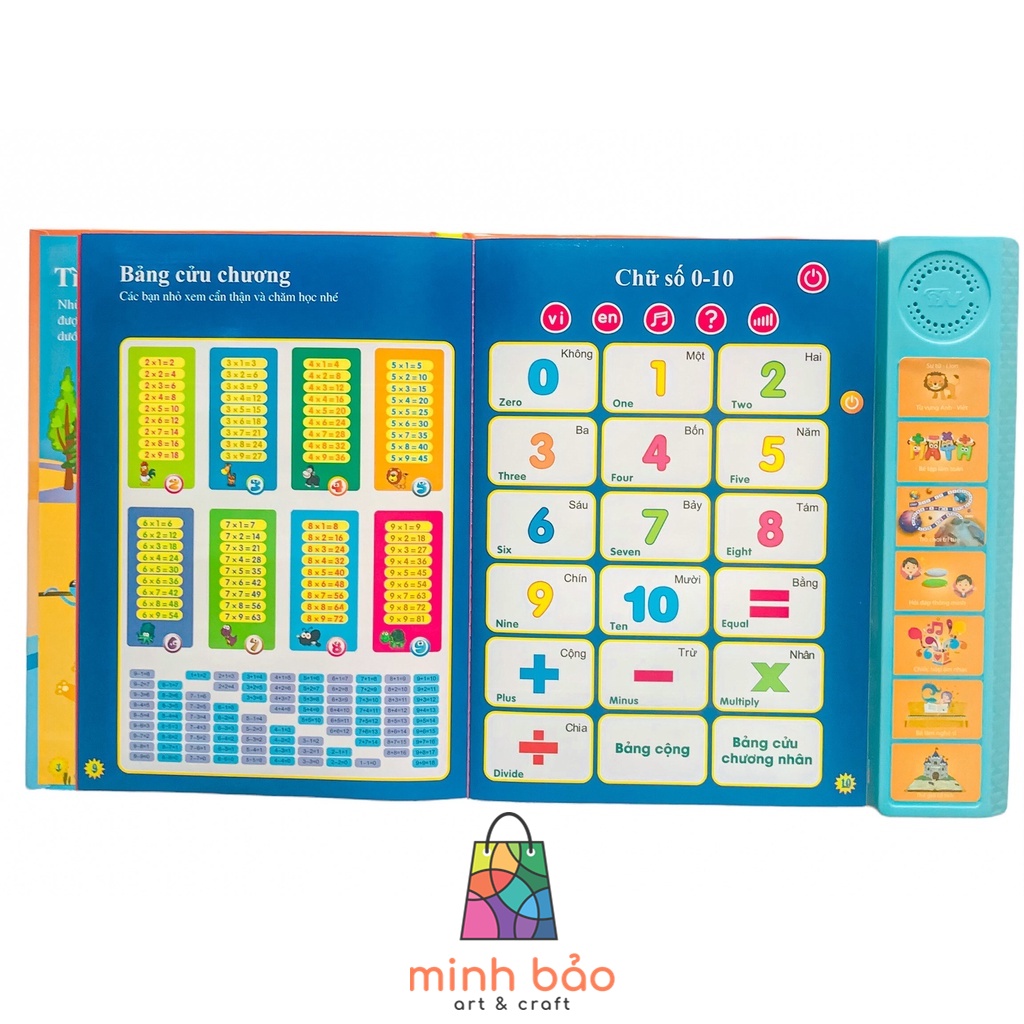 MẪU MỚI NHẤT - SÁCH NÓI SONG NGỮ ANH-VIỆT CHO BÉ TỪ 3 TUỔI