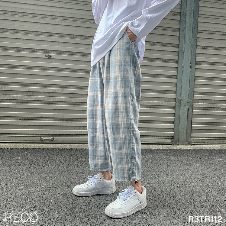 Quần vải nam Hàn Quốc cao cấp dáng rộng Trousers Loose R3TR112 Unisex