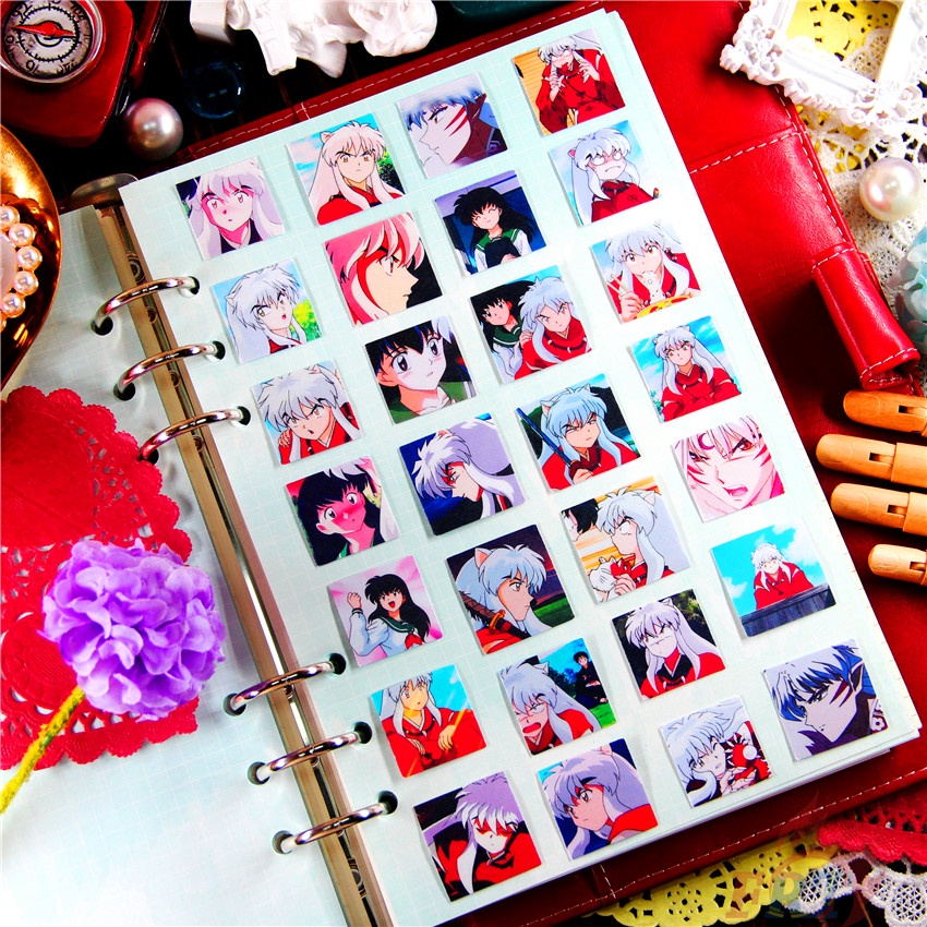Bộ 48 miếng dán trang trí album ảnh thời trang Inuyasha Q-2