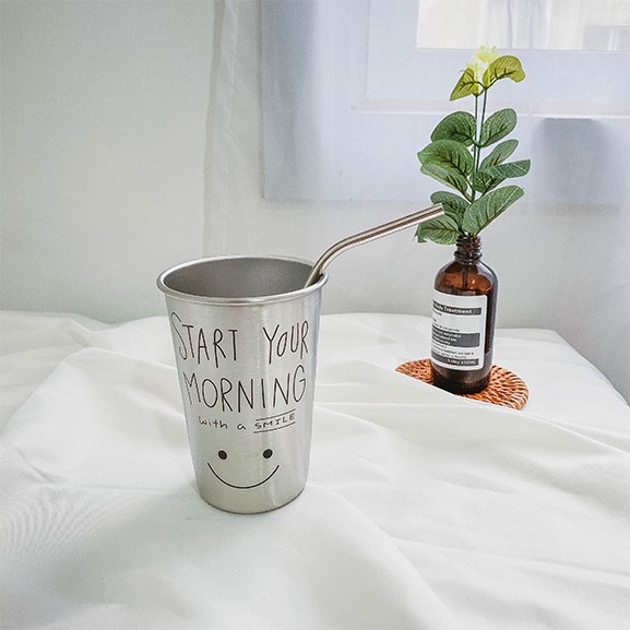 Ly đựng nước inox phong cách retro 500ml và 300ml - Inox 304 an toàn - Daisy.decor