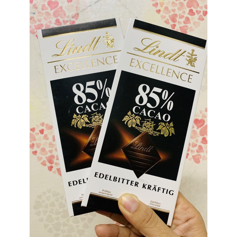 CHOCOLATE LINDT EXCELLENCE VỊ ĐẮNG 85%CACAO THANH 100GR