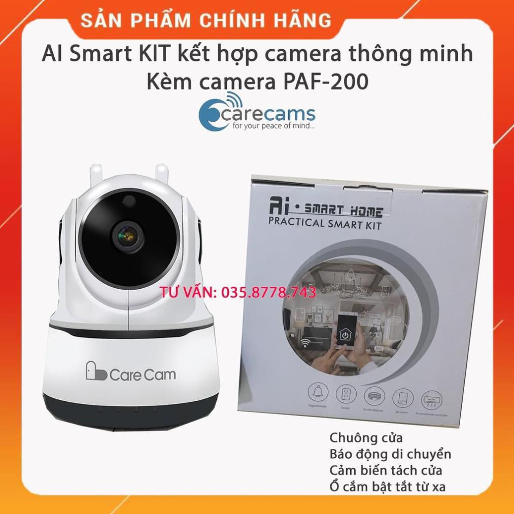 [Hàng xịn] Bộ camera Carecam kèm cảm biến thông minh AI Smart KIT cảnh báo chống trộm | BigBuy360 - bigbuy360.vn