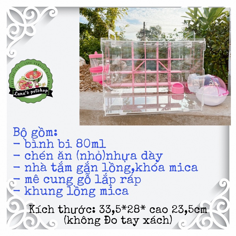 Chuồng mica lắp ráp mê cung huyền bí cho hamster. Lồng mica nuôi hamster. Lồng mica lắp ráp