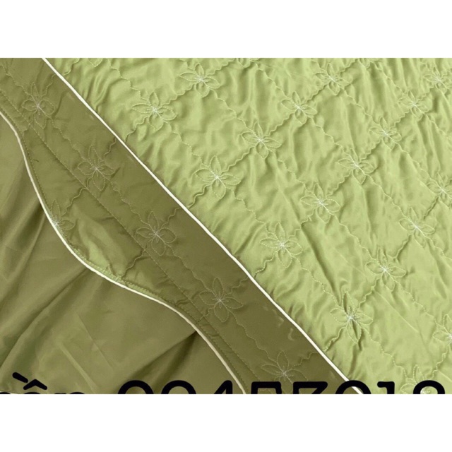 Ga phu giường Spa màu xanh cốm 350k cotton trần