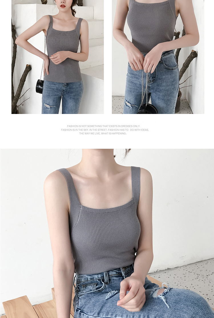 Áo Croptop Dệt Kim Không Tay Xinh Xắn Cho Nữ | BigBuy360 - bigbuy360.vn