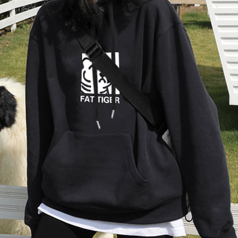 💥HOT💥 Áo Hoodie Cotton Tay Dài Dáng Rộng In Chữ Hoạt Hình Phong Cách Hàn Quốc Thời Trang Mùa Thu 2022 Cho Nữ