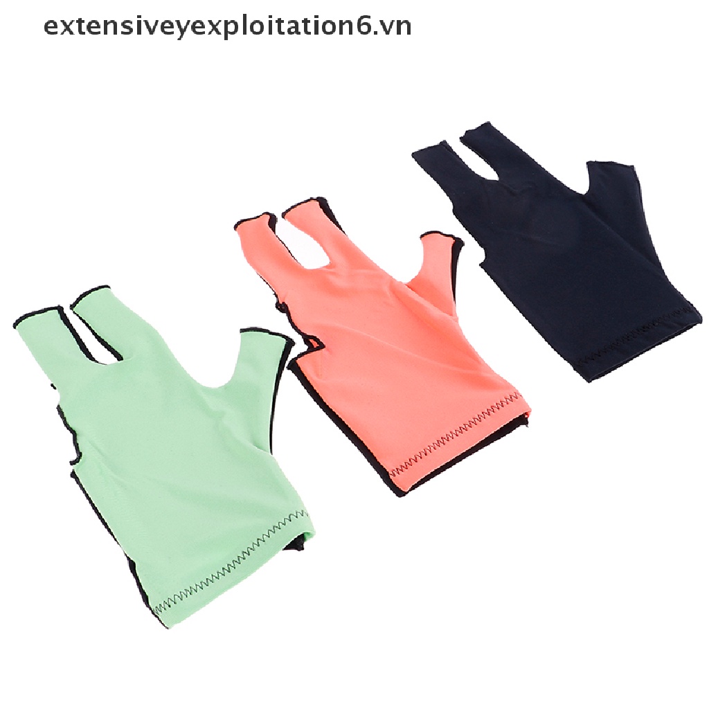 Đôi găng tay trái / phải chơi bida 3 ngón lycra tiện dụng