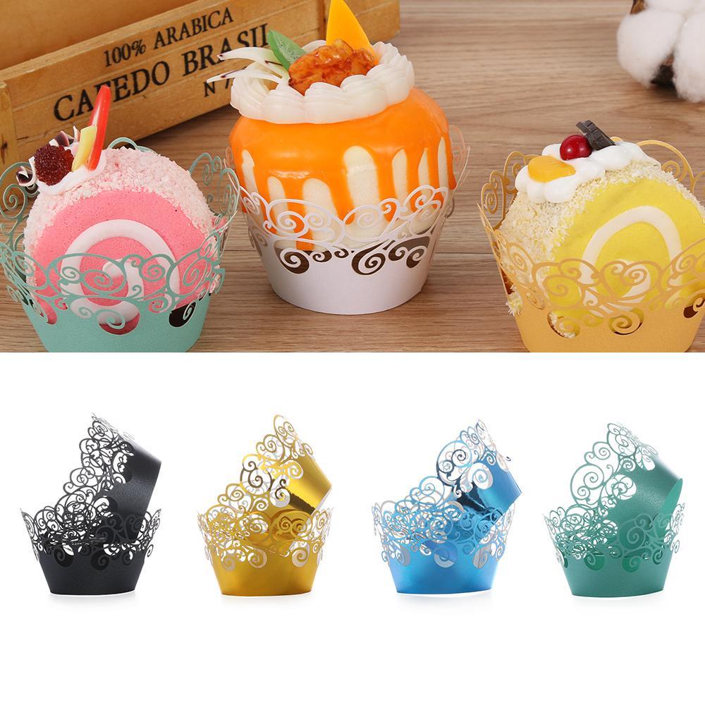 LANSEL Set 12 Đế Giấy Lót Bánh Cupcake Tiện Lợi Ốp