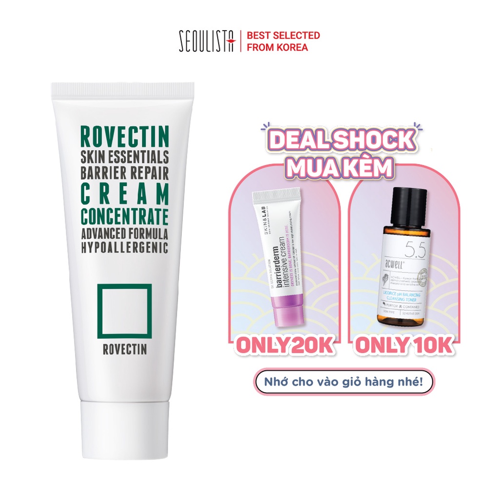 Kem dưỡng phục hồi da ROVECTIN Skin Essentials Barrier Repair Cream Concentrate