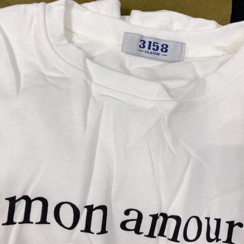 Áo Thun Mon Amour AH74 Mác 3158 Form To Rộng Unisex Hàng Quảng Châu Loại 1