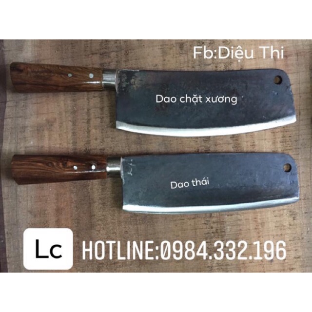 Bộ 2 con dao chặt, thái