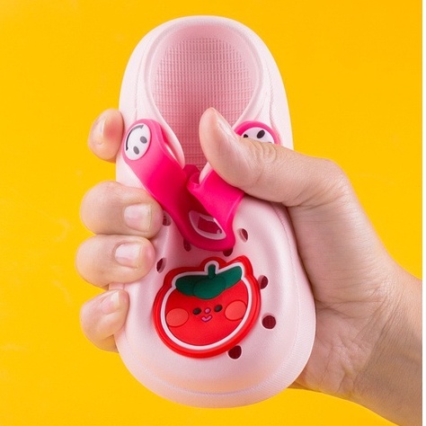 Dép sục hình trái cây cho bé trai bé gái siêu dễ thương, sục mềm nhẹ chống trượt tốt Tulastore
