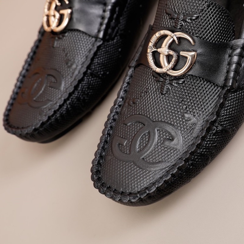 Giày lười da nam Gucci GC da thật cao cấp dập vân nổi
