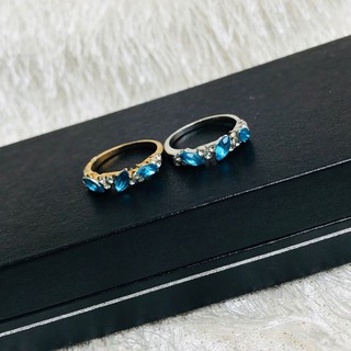 Nhẫn đính đá xanh ngọc - R023