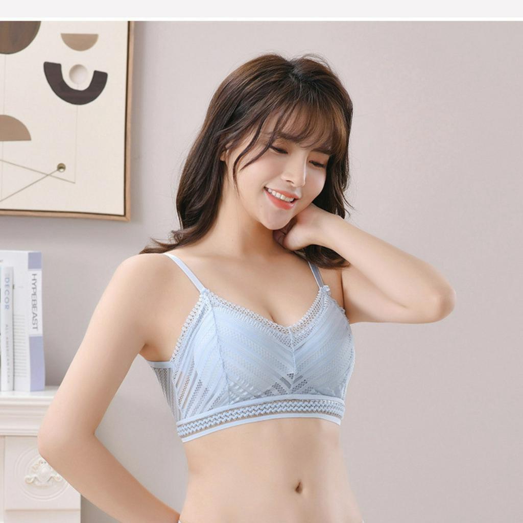 Áo bra nữ ren - Áo ngực nữ ren mút mỏng trái tim thoải mái gợi cảm mềm mịn Bellar B3613