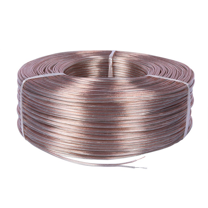 DÂY ĐIỆN TRONG SUỐT CUỘN 5 MÉT VỎ PVC LÕI ĐỒNG MẠ THIẾC