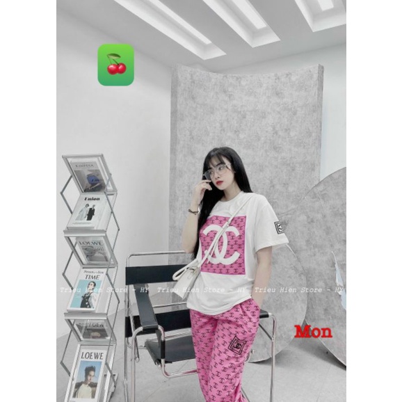 Set bộ thể thao Cha.nel ống quần bo chun (kèm ảnh thật)