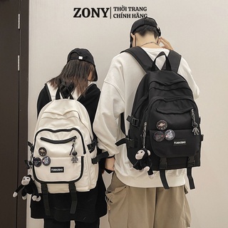 Balo nam nữ đẹp giá rẻ thời trang cao cấp ZONY cặp sách đi học ulzzang đựng laptop chống nước