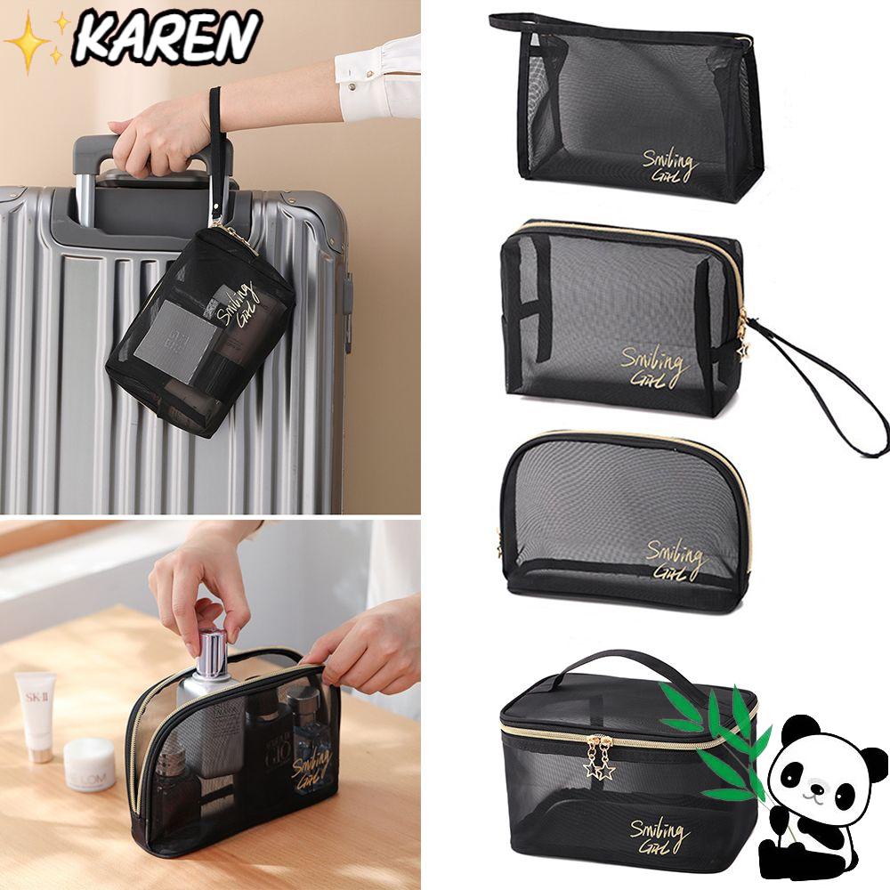 1 / 5 Túi Lưới Trong Suốt Đựng Mỹ Phẩm Gọn Gàng Tiện Dụng