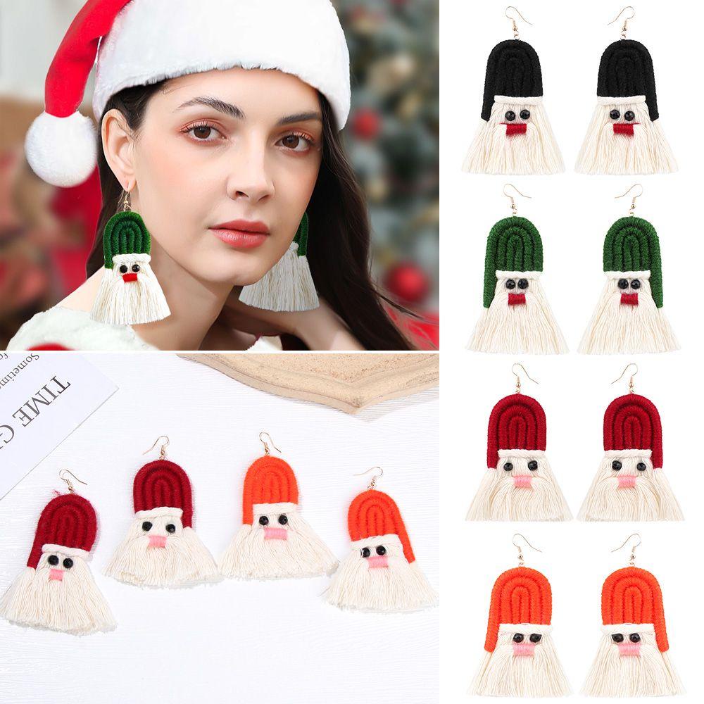 Bông Tai Họa Tiết Giáng Sinh Hoạt Hình Màu Sắc Ngọt Ngào Xinh Xắn