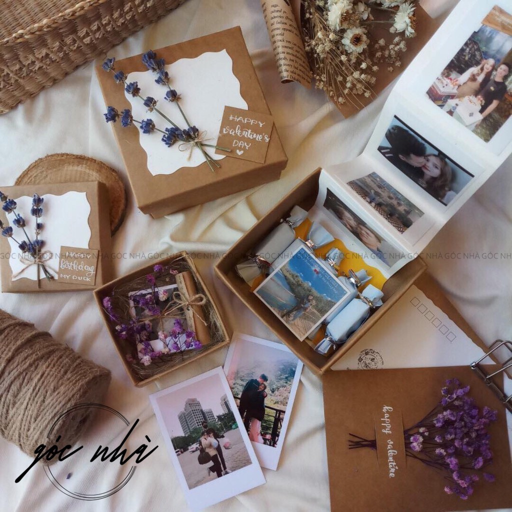 Hộp quà tặng album ảnh handmade 10 hình love box tặng sinh nhật kỷ niệm anniversary đẹp ý nghĩa lưu niệm Góc Nhà gocnha | BigBuy360 - bigbuy360.vn