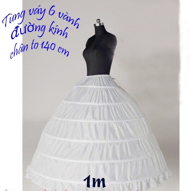 Tùng váy cô dâu 6 vành loại I đẹp
