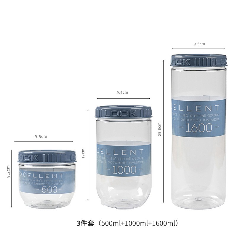 PVN32773 Set 3 hộp đựng bảo quản đồ ăn Locklock T2 .