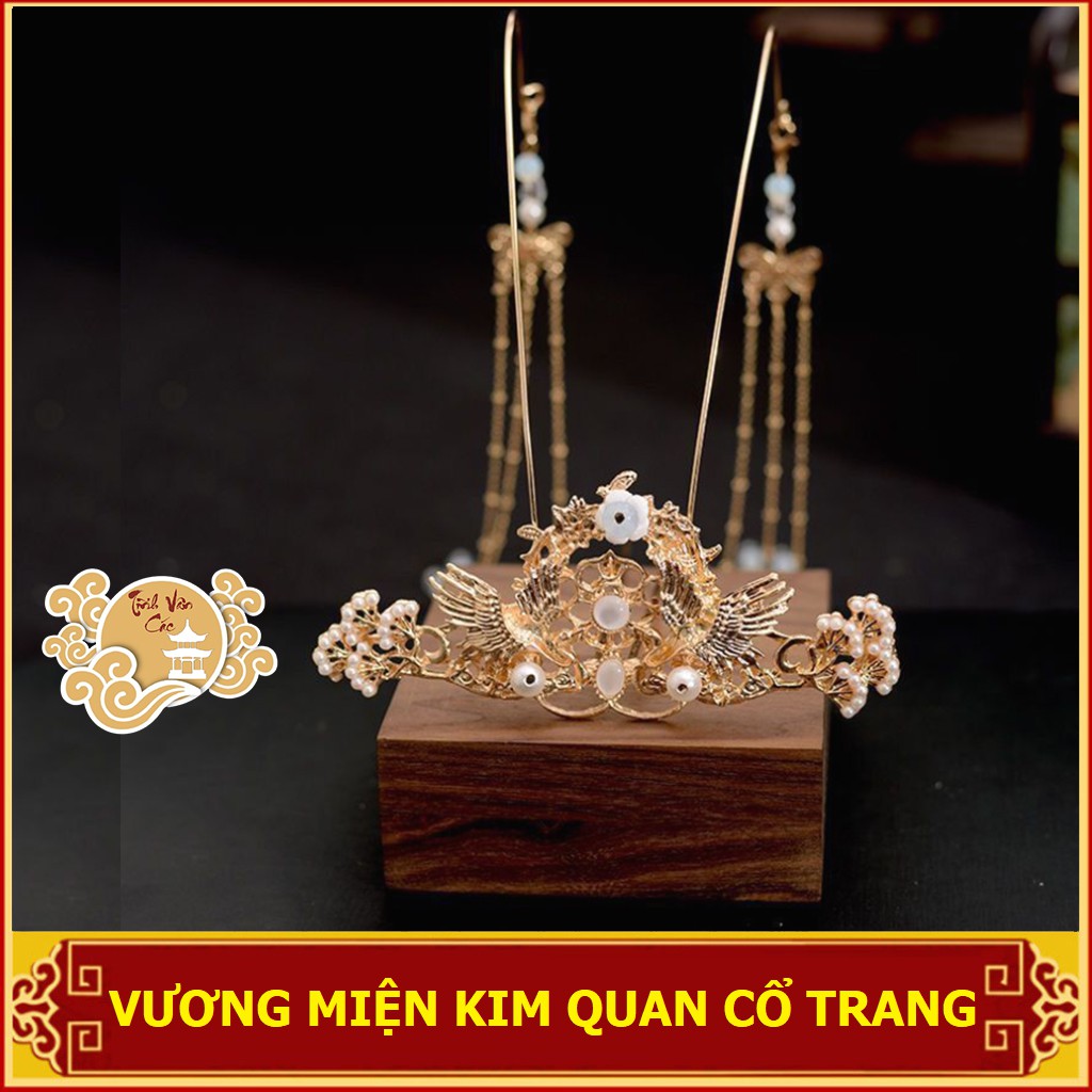 Kim quan vương miện cổ trang Tĩnh Vân Các