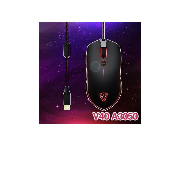 Chuột Game Thủ Motospeed V40 RBG (A3050) Optical Gaming Mouse LED Thay Đổi Theo DPI