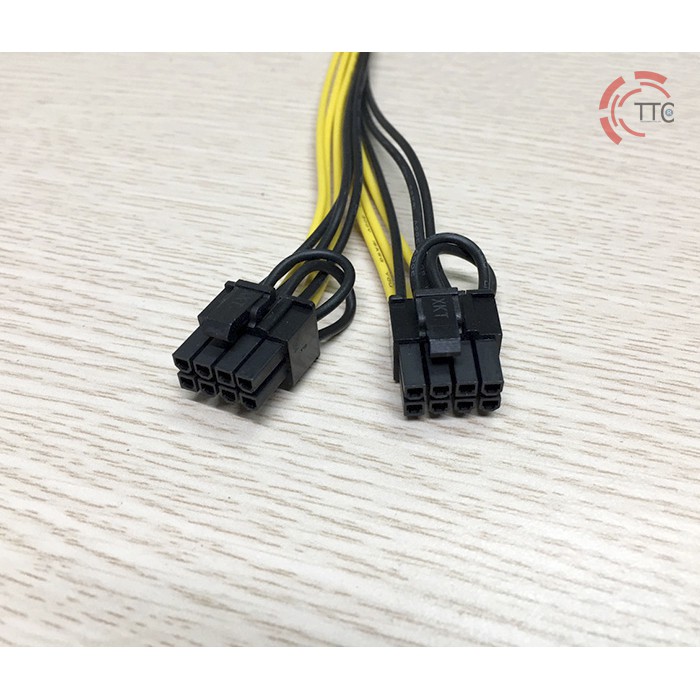 [PhuKienGiaRe] dây chuyển nguồn phụ 6pin cho vga -> 8pin VGA-> RX, GTX