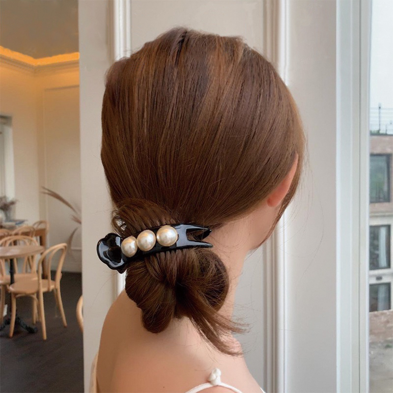 Kẹp Tóc Nữ Đính Ngọc Trai Thanh Lịch Thời Trang Phong Cách Hàn Quốc