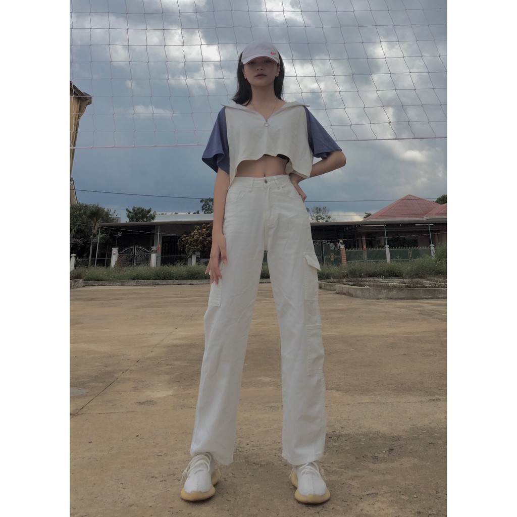 [ ẢNH THẬT ĐỘC QUYỀN REPLEI1986] Áo croptop phối 2 màu