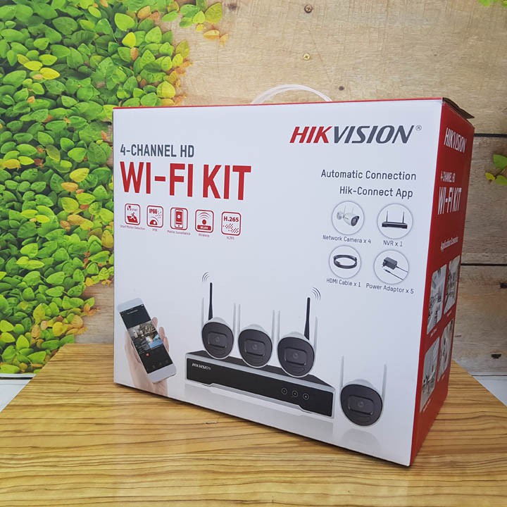 Bộ Kit 4 camera Wifi HIKVISION NK42W0H(D)-CHÍNH HÃNG-BẢO HÀNH 24 THÁNG